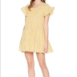 Gingham Summer Orange Dress